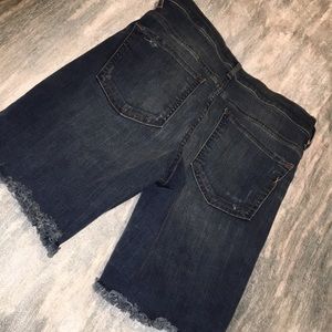 Express bermuda jean shorts.
